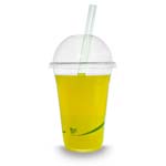 16oz Biodegradable PLA Swirl Plastic Cold Cup - Pack of 50