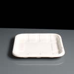 No. 1S Shallow Compostable Bagasse Meat Tray