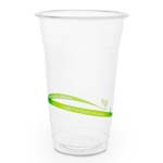 20oz Biodegradable PLA Swirl Plastic Cold Cups - Pack of 50