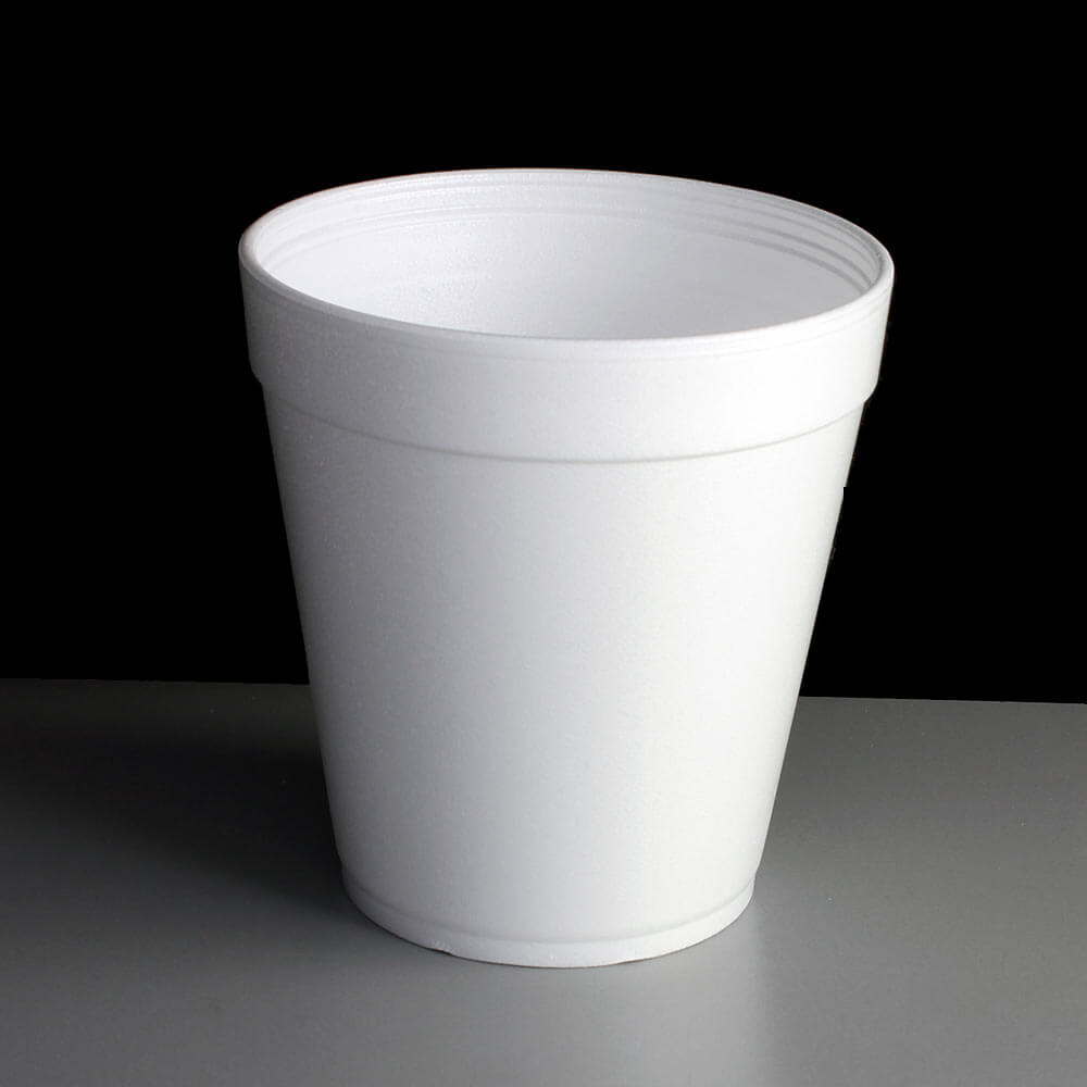 White 24oz Polystyrene Foam Deli Pots