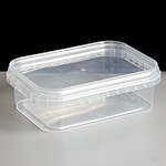 280ml Rectangular Clear Tamperproof Container and Lid (500)