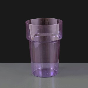 Purple Reusable Pint UV Plastic Glasses