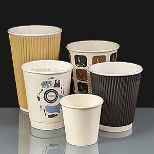 Disposable Coffee Cups and Lids
