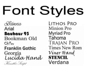 Example Fonts