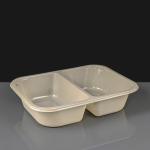 Faerch CPET Evolve 2 Compartment Dual Ovenable Tray