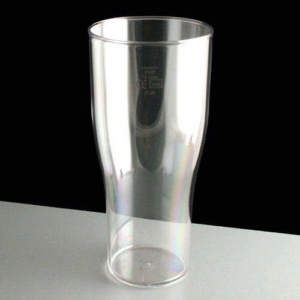 Polycarbonate 22oz Oversized Tulip Pint Glass - Nucleated & CE stamped