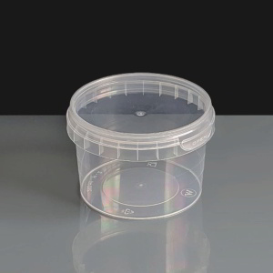 280ml Clear Round 93mm Diameter Tamperproof Container