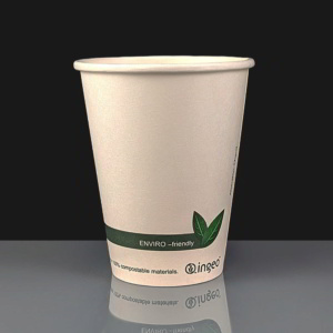 12oz INGEO Compostable Paper Coffee Cup