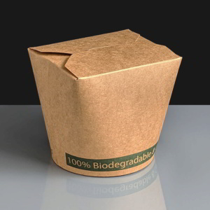 26oz Biodegradable Large Food Tub / Brown Noodle Box