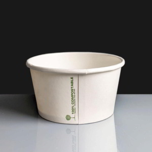 12oz INGEO Compostable Paper Soup Container