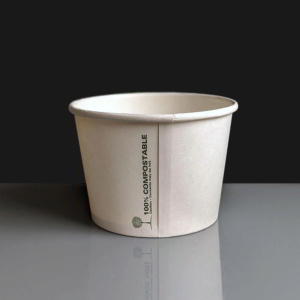 16oz INGEO Compostable Paper Soup Container