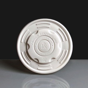Compostable Lid for 12 & 16oz INGEO Paper Soup Container