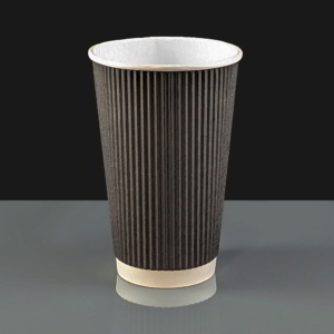 16oz Black Paper Coffee Cup