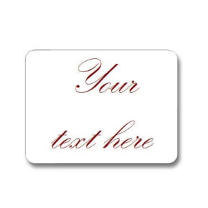 51x38mm Rectangular Blank Gloss Label | Add Your Own Text (Roll 25)