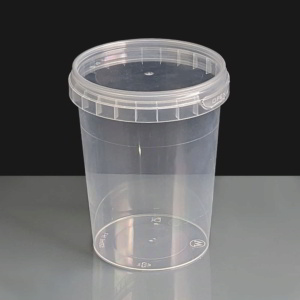 670ml Clear Round 101mm Diameter Tamperproof Container