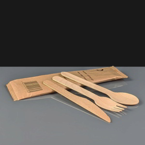 3 in 1 Wooden Cutlery Set