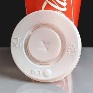 Straw-slot Lid To Fit 9oz & 12oz Paper Cups