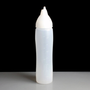 Araven 00555 500ml Non Drip Squeeze Sauce Bottle Translucent Nozzle