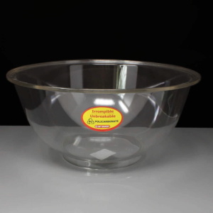 Araven 7L Clear Plastic Mixing or Punch Bowl 280 x 140mm