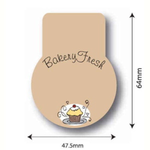Bakery Fresh Brown Cupcake Labels Pack of 1600