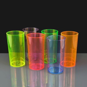 Reusable Coloured Hi Ball Glass - CE Stamped