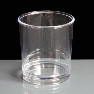Clear Polystyrene Rocks 6.8oz Plastic Glasses