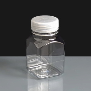 125ml Square PET Juice Bottle with T/E Cap - Box of 408