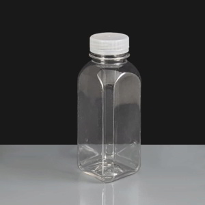 330ml Square PET Juice Bottle with T/E Cap - Box of 168