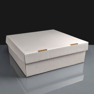 Shallow Heavy Duty Folding Cake Box 12x12x3