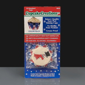 Snowman Cupcake Cases: Pack of 32