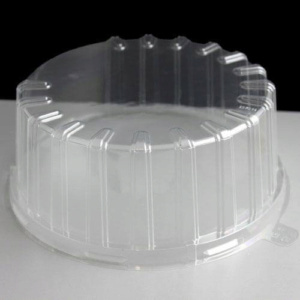 Plastic Round 260mm Cake / Gateau Box Lid: Box of 160