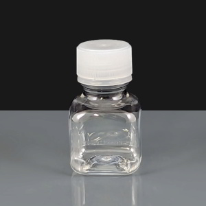 50ml Square Plastic Bottle with Tamper Evident Cap - Box of 630