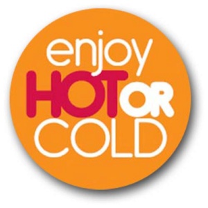 Enjoy Hot or Cold Labels Pack of 2000
