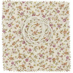 Tala Set of 6 Fabric Jar Covers Cream/ Flowers