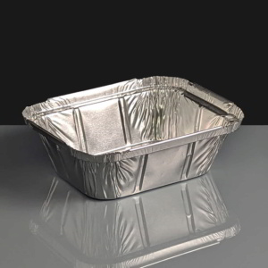 No 1 Small Rectangular Foil Container: Box of 1000