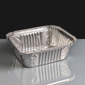 No 2 Wide Rectangular Foil Container: Box of 1000