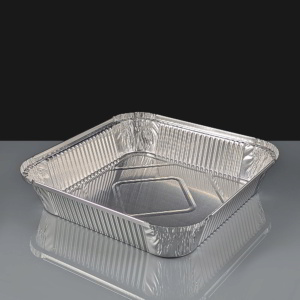 No. 9 Deep Square Foil Container: Box of 200