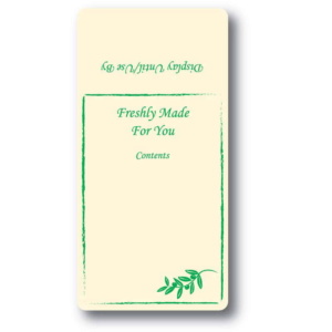 Freshly Made For You Sandwich Labels Pack of 1000