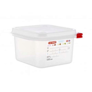 GN1/6 Airtight Food Storage Container & Lid - 1700ml: Box of 6
