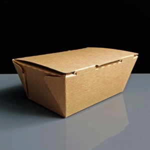 Small Microflute Hinged Hot Box - 26oz (Box of 300)