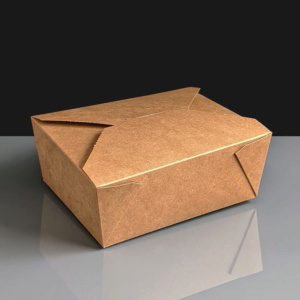 46oz Biodegradable Leakproof Food Box No.8 Brown