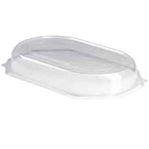 Small Octagonal Clear Sandwich Platter Lid: Box of 100