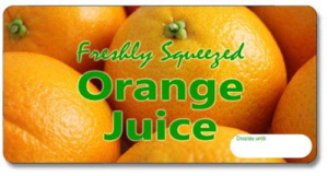 Freshly Squeezed Orange Juice Label (25)