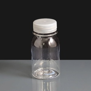 125ml PET Round Juice Bottle with Tamper Evident Cap - Box of 308
