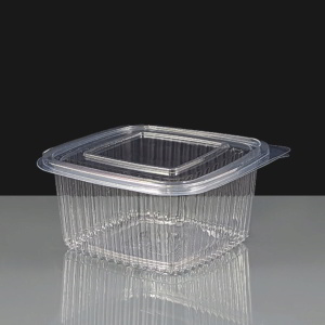 Diamond 375cc Clear Hinged Salad Container