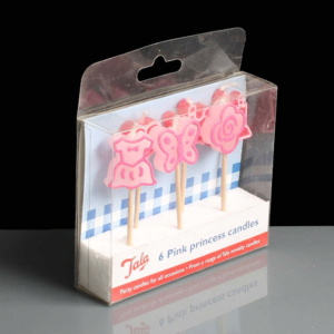 Tala 6 Pink Princess Cake Candles