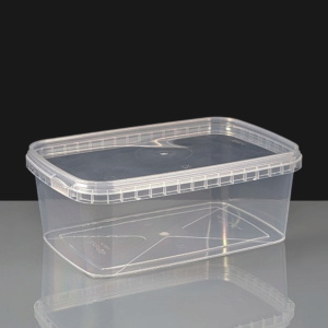 1200ml Rectangular Tamperproof Container and Lids