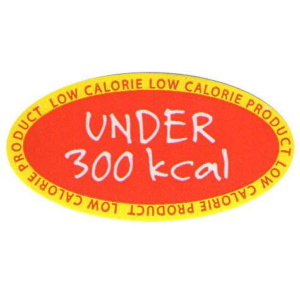 Under 300 kcal Low Calorie Product Labels Pack of 2000