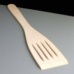 Chefaid Wooden Cooking Slotted Spatula