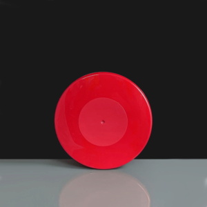 Lid for Half Pound Red Plastic Pudding Basin (5)